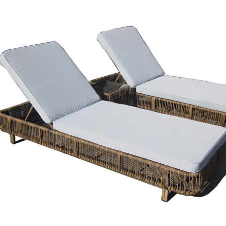 Solispire wicker ligbeddenset 3-delig Bruin