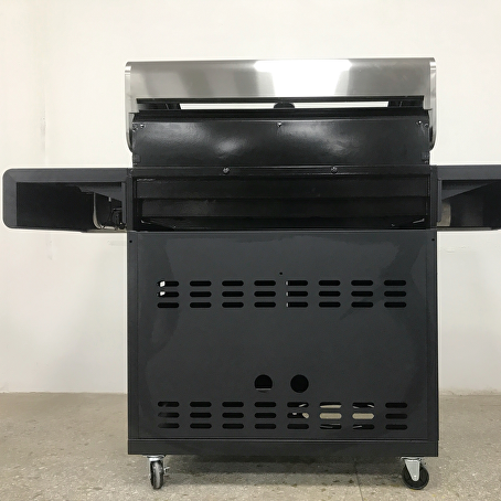 GrilluxePrime gasbarbecue 4 branders met gietijzeren kookplaat