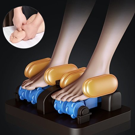 RelaxaSoothe Zero Gravity massagestoel blauw/wit