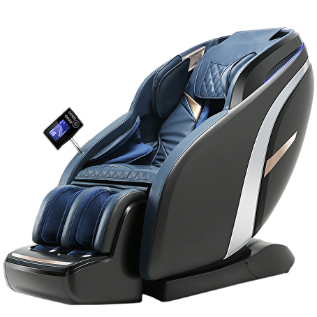 RelaxaSoothe Zero Gravity massagestoel zwart/blauw