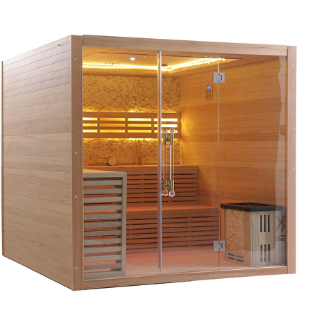PureRelax Rechthoekige Sauna 220x220x210cm met kachel