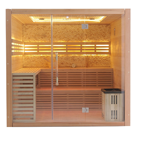 PureRelax Rechthoekige Sauna 220x220x210cm met kachel