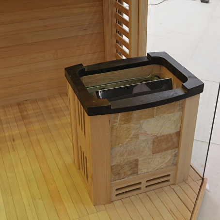 VitaAura Prisma Sauna 220x220x210cm met kachel