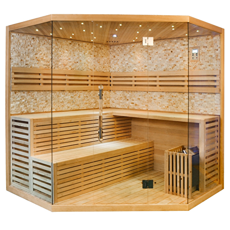 SereNova Prisma Sauna 220x220x210cm met kachel