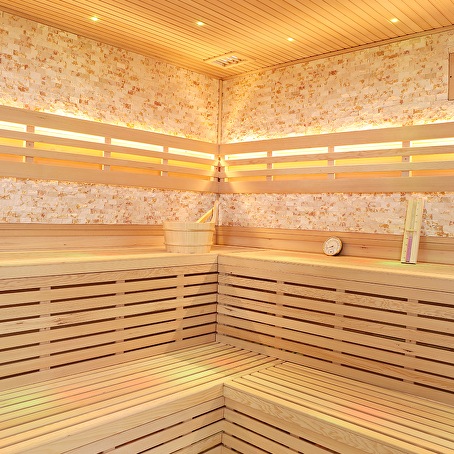 SereNova Prisma Sauna 220x220x210cm met kachel