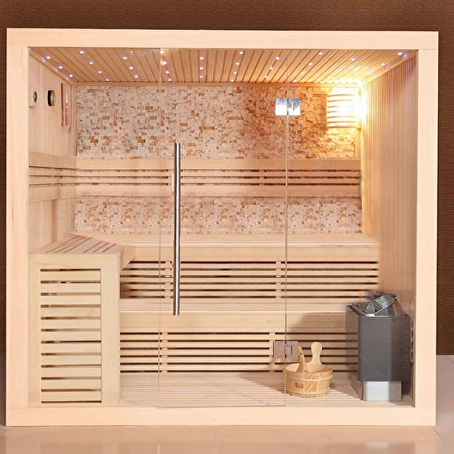 Nirvana Sauna 200x200x210cm met kachel