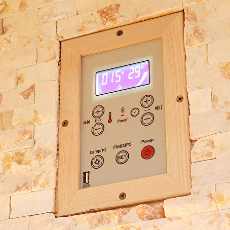 SereNova Prisma Sauna 250x250x210cm met kachel