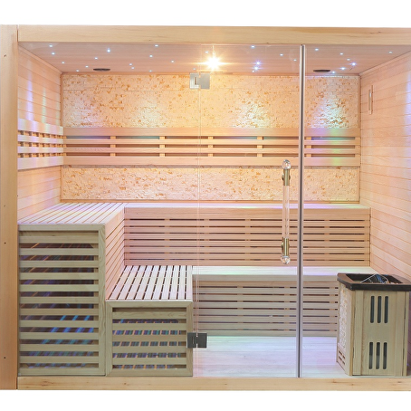 Nirvana Sauna 250x250x210cm met kachel