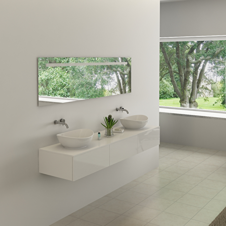 Badkamermeubelset Essence 180 cm - Hoogglans wit