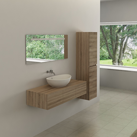 Badkamermeubelset Essence 180 cm - Licht hout decor