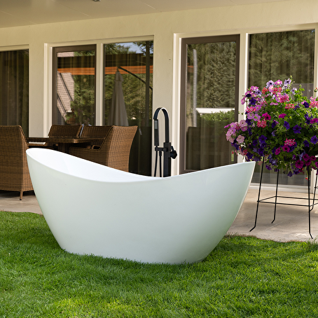PureRelax vrijstaand ligbad hoogglans wit
