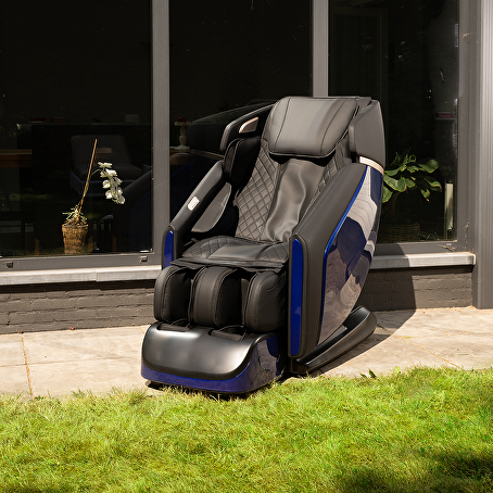 RelaxaSoothe Zero Gravity massagestoel donkerblauw/zwart