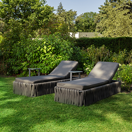 Serenquility ligbeddenset 4-delig antraciet