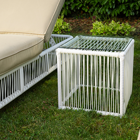 Solispire wicker ligbeddenset 3-delig Wit