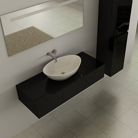 Badkamermeubelset Essence 120 cm - Hoogglans zwart