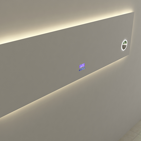 MirrorLink SMART rechthoekige badkamerspiegel 180x50x0.5 cm