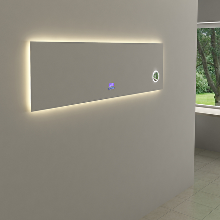 MirrorLink SMART rechthoekige badkamerspiegel 180x50x0.5 cm