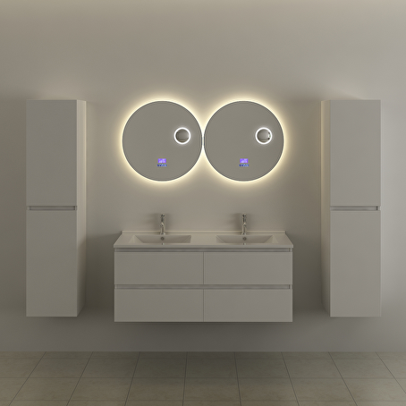 MirrorLink SMART ronde badkamerspiegel Ø60 cm, dikte: 0,5 cm