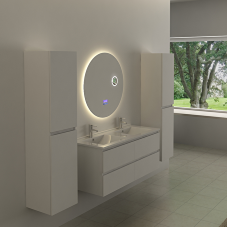 MirrorLink SMART ronde badkamerspiegel  Ø80 cm, dikte: 0,5 cm