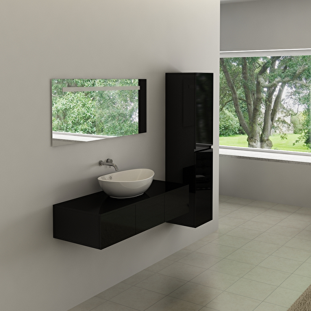Badkamermeubelset Essence 120 cm - Hoogglans zwart