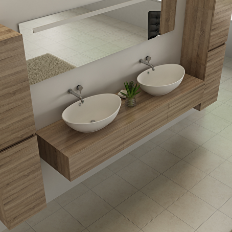 Badkamermeubelset Essence 180 cm - Licht hout decor