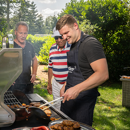 Grilluxe RVS gasbarbecue 5 branders met zijbrander
