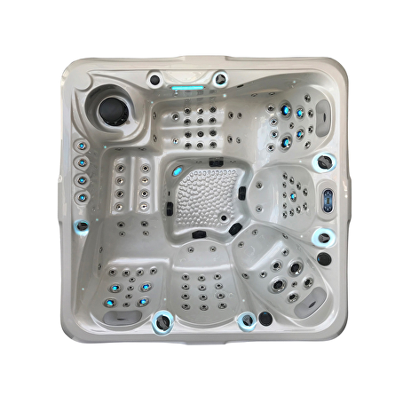 Tropi 6-persoons Outdoor Spa zilver / WiFi module
