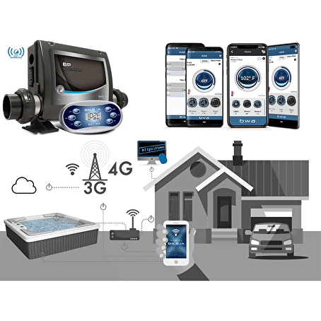 Tropi 6-persoons Outdoor Spa brown / WiFi module