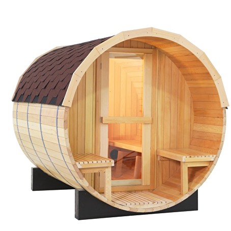 BarRelax barrelsauna 180 cm x 240 cm met kachel