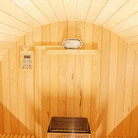 BarRelax barrelsauna 180 cm x 240 cm met kachel