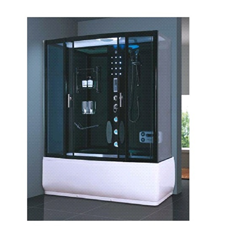 Annara rechthoekige stoomcabine met massagebad 170x85x220 cm