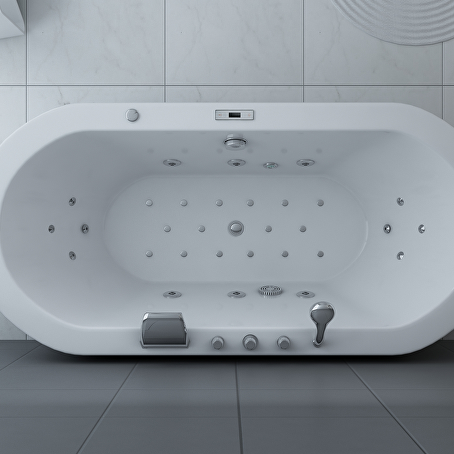 PureSteam Relaxbad Hoogglans Wit