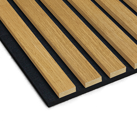 Akoestisch wandpaneel Eiken 280 x 60 cm - 3-zijdig houtfineer