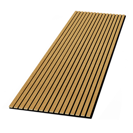 Akoestisch wandpaneel Eiken 280 x 60 cm - 3-zijdig houtfineer
