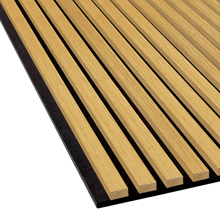 Akoestisch wandpaneel Eiken 300 x 60 cm - 3-zijdig houtfineer