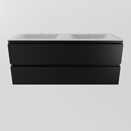MONDIAZ AIVY 80cm badmeubel Talc, wastafel Talc solid surface midden 1 kraangat