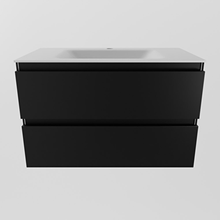 MONDIAZ AIVY 80cm badmeubel Urban, wastafel Talc solid surface midden 1 kraangat