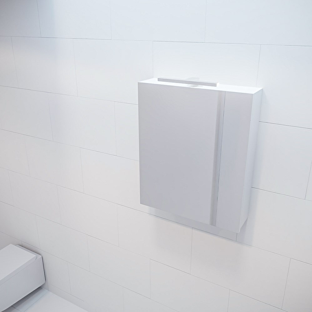 MONDIAZ CUBB spiegelkast 60x70x16cm kleur talc met 1 deur
