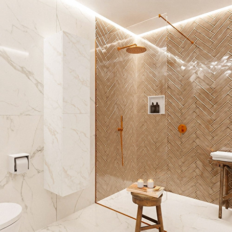 MONDIAZ BEAM 160cm kolomkast kleur carrara met 2 deuren