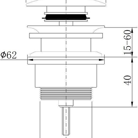 MONDIAZ Solid surface afvoerplug