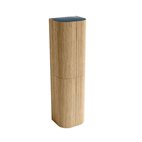 KURVE 160cm kolomkast kleur Oak met 4 deuren