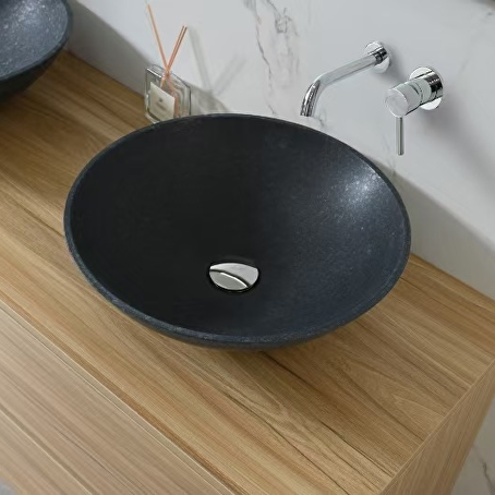 Badkamermeubelset Onyx 130 cm -  Licht hout decor - Incl. kranen