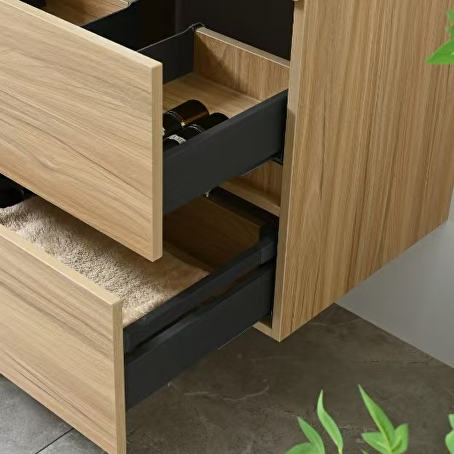 Badkamermeubelset Onyx 130 cm -  Licht hout decor - Incl. kranen
