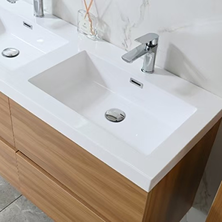 Badkamermeubelset Avano 120 cm -  Licht hout decor - Incl. kranen