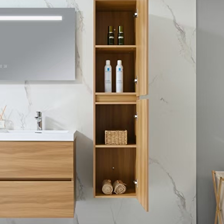 Badkamermeubelset Avano 120 cm -  Licht hout decor - Incl. kranen