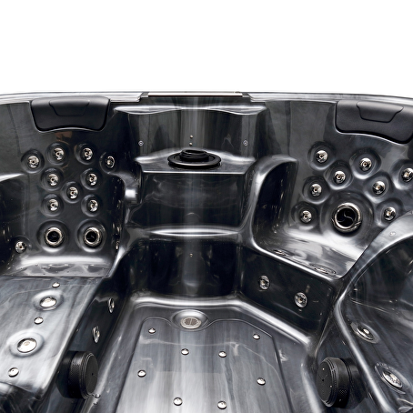 Jetstream 5-persoons Outdoor Spa - 2 ligbedden - Zwart / Bluetooth
