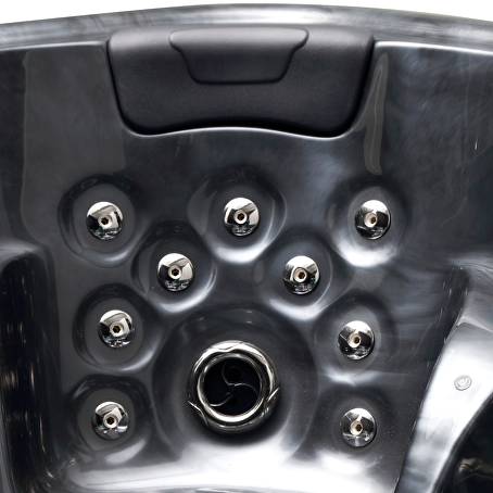 Jetstream 5-persoons Outdoor Spa - 2 ligbedden - Zwart / Bluetooth