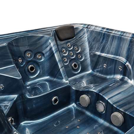 Jetstream 5-persoons Outdoor Spa - 2 ligbedden - Blauw / zwart