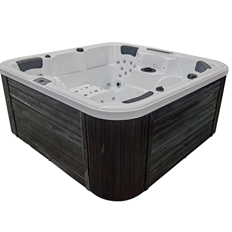 Jetstream 5-persoons Outdoor Spa - 2 ligbedden - Wit / zwart