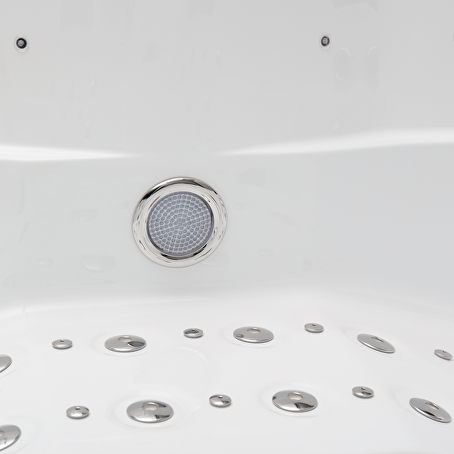 Jetstream 5-persoons Outdoor Spa - 2 ligbedden - Wit / zwart